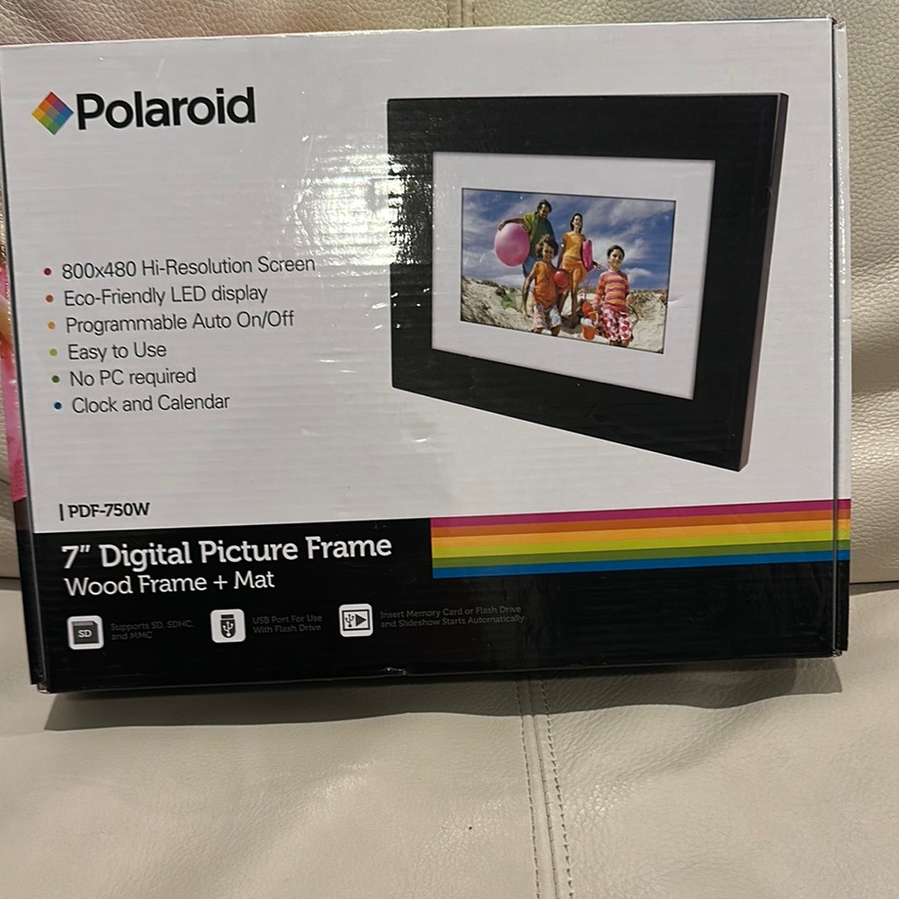 Polaroid Black Digital Picture Frame